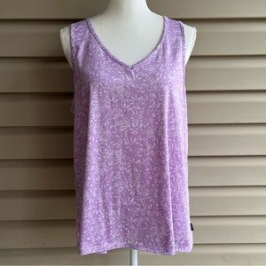 •Eddie Bauer Sleepwear• Floral Sleeveless Pajama Top - Size XL